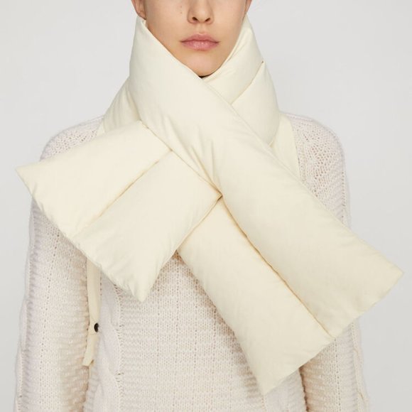 Jil Sander Accessories - JIL SANDER Down Filled Pull-Through Scarf
